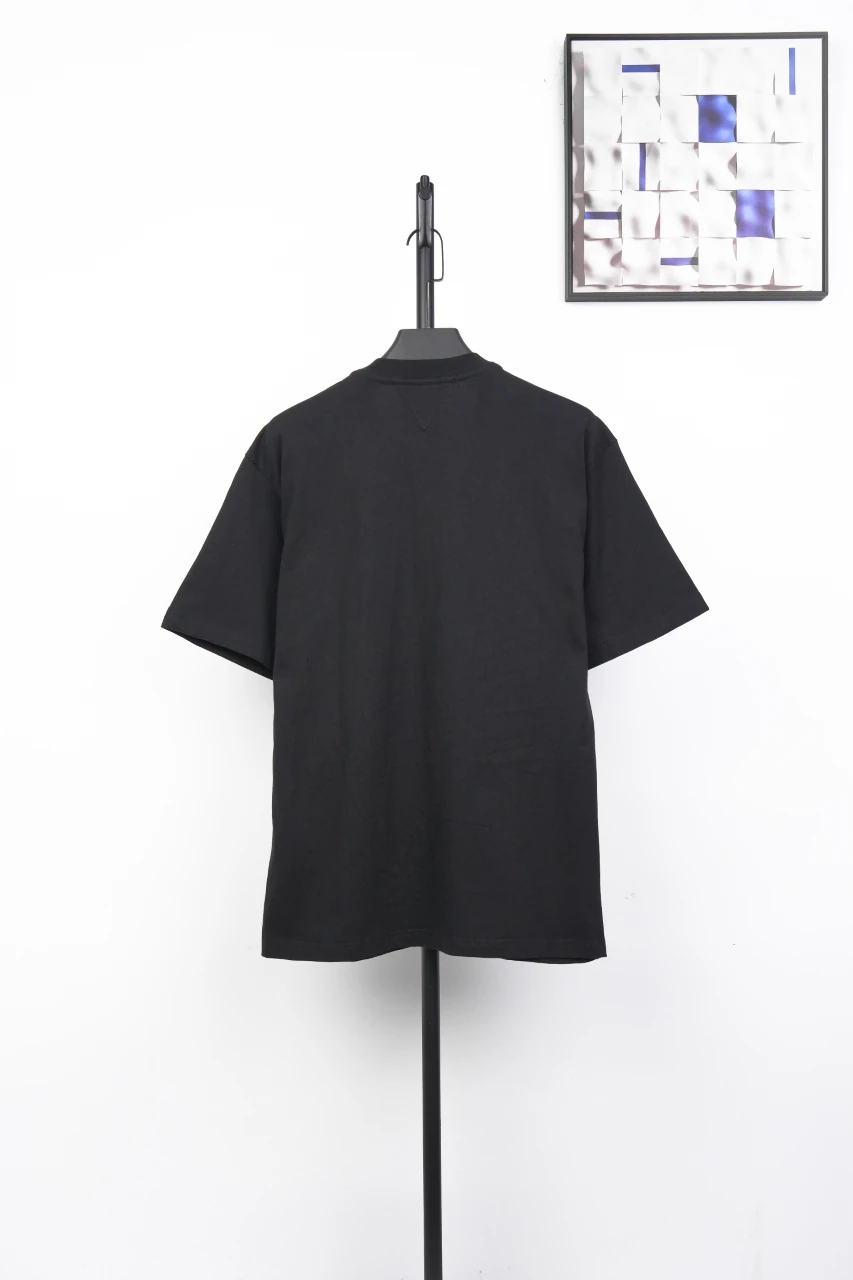 Bottega Veneta Black Pocket T-Shirt with Woven Leather Patch product photo from LabelPicks