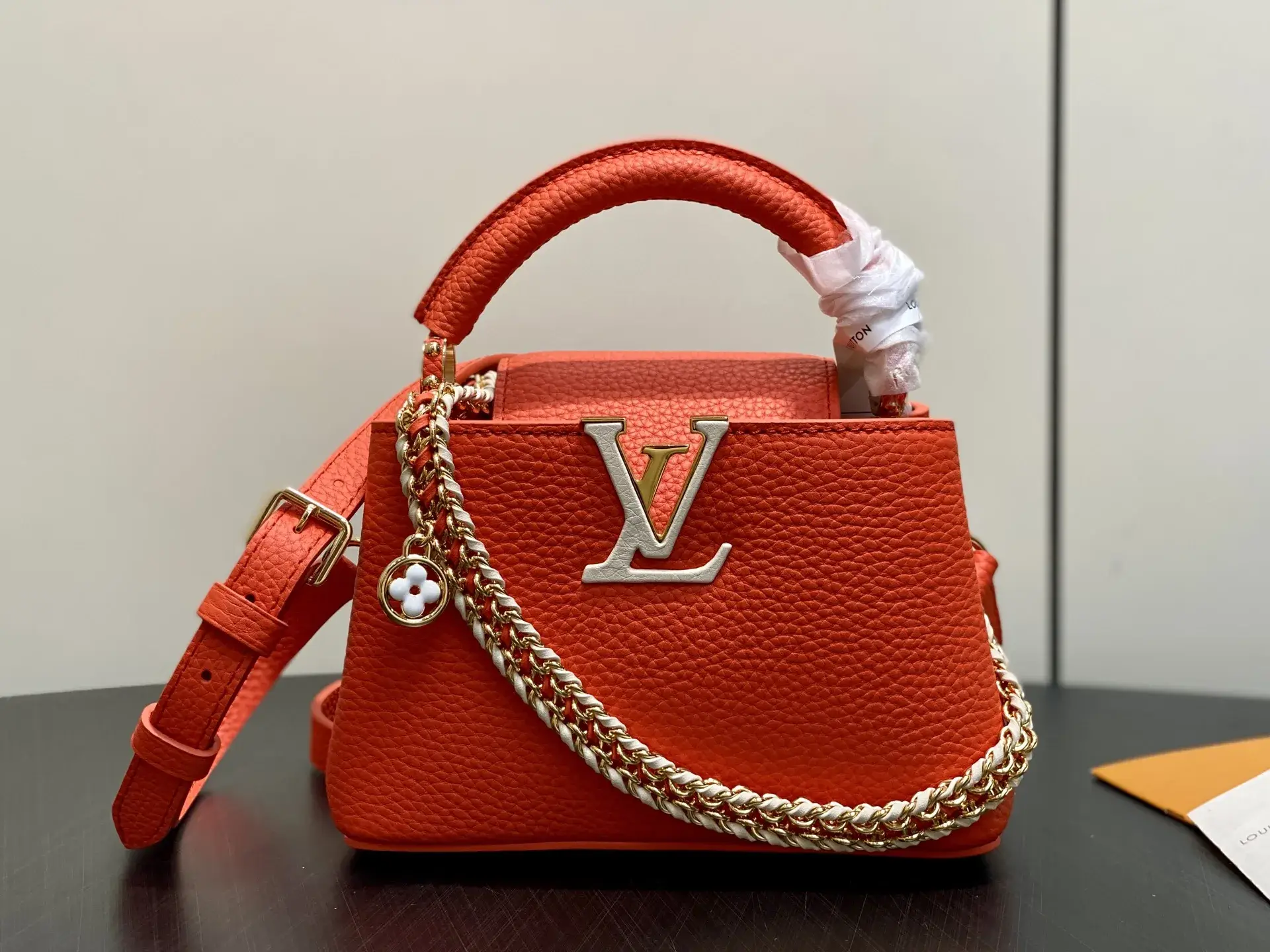 Louis Vuitton Red Capucines Top Handle Bag product photo from LabelPicks