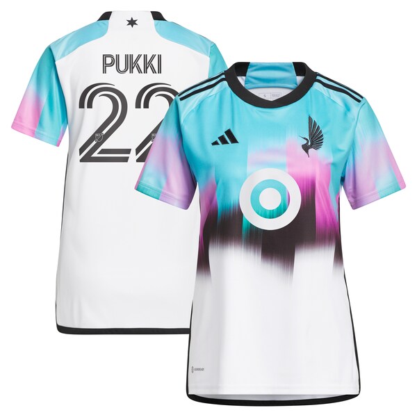Teemu Pukki Minnesota United FC adidas Women's 2024 The Northern Lights Kit Replica Player Jersey - White