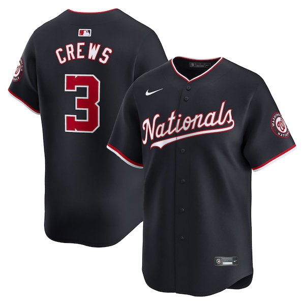 Dylan Crews Washington Nationals Nike Alternate Limited Player Jersey - Navy