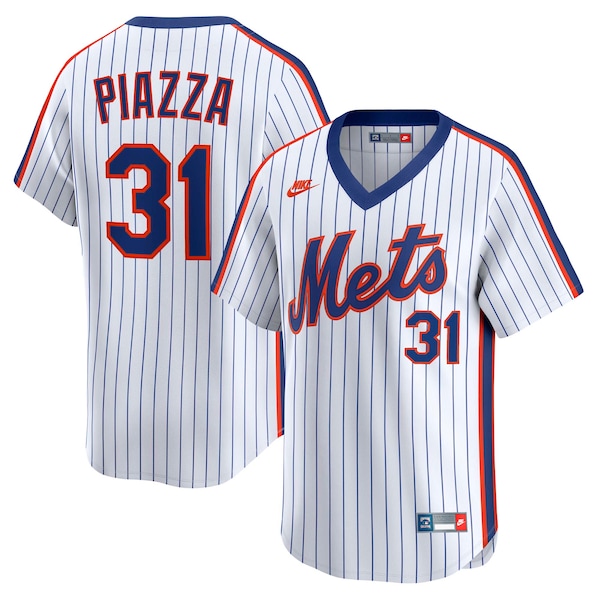 Mike Piazza New York Mets Nike Throwback Cooperstown Collection Limited Jersey - White
