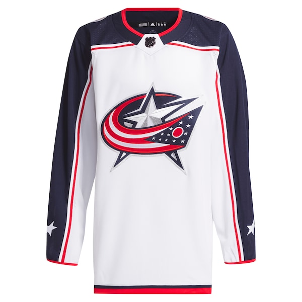 Columbus Blue Jackets adidas Away Primegreen Authentic Jersey - White