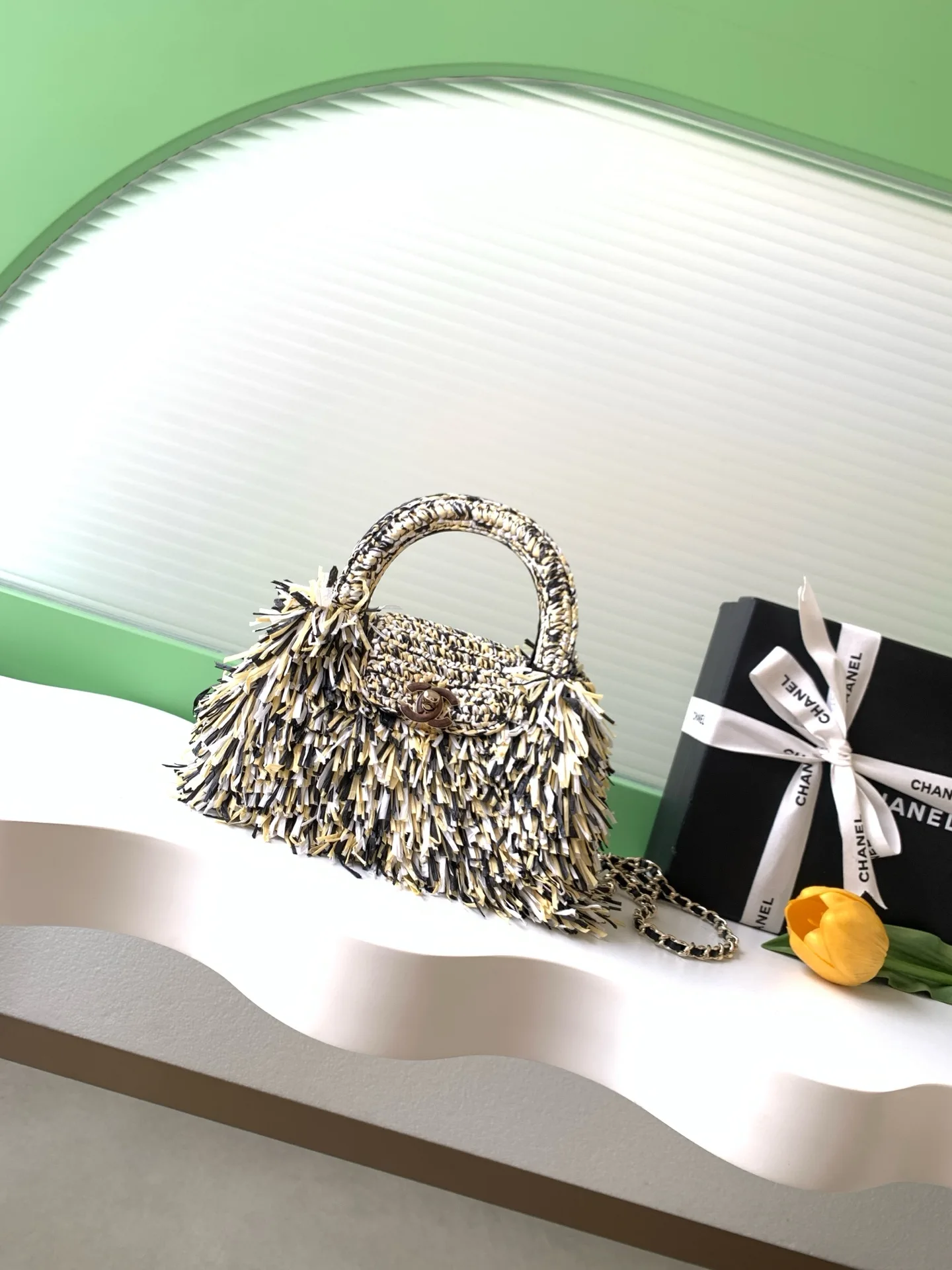 Chanel Straw Woven Top Handle Bag product photo from LabelPicks