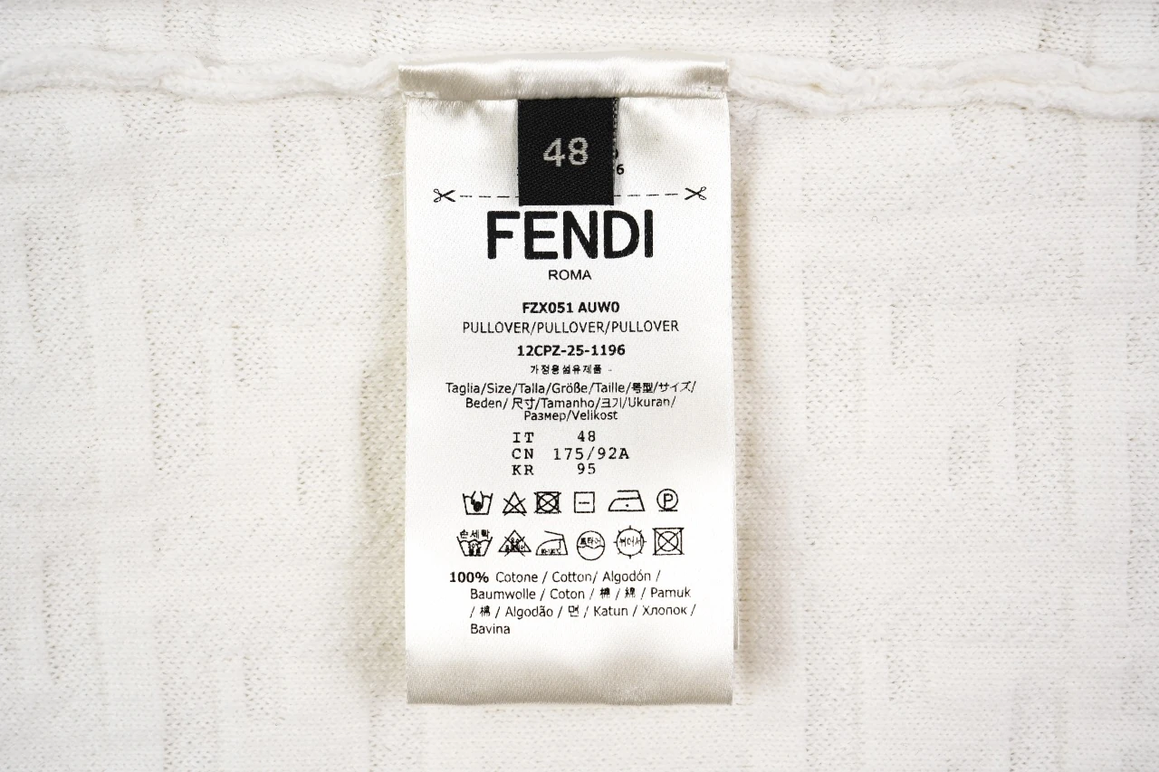 Fendi White Allover FF Knit T-Shirt product photo from LabelPicks