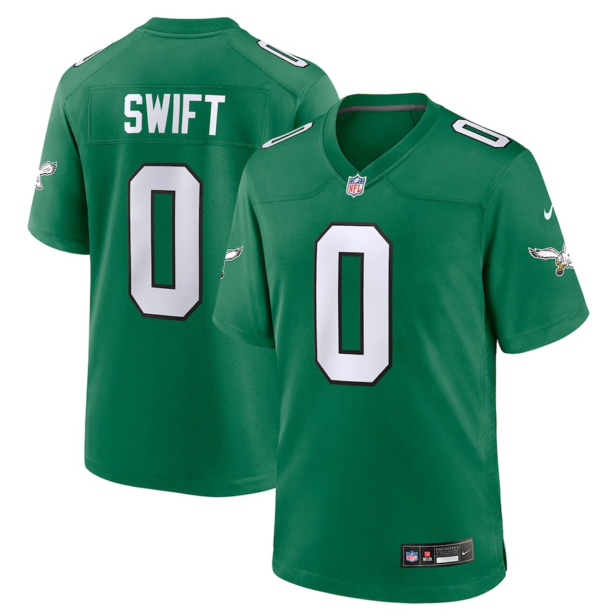 D'Andre Swift Philadelphia Eagles Nike Youth Game Jersey - Kelly Green