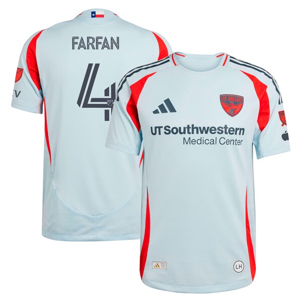 Marco Farfan FC Dallas adidas 2025 The Inferno Kit Authentic Player Jersey - Light Blue