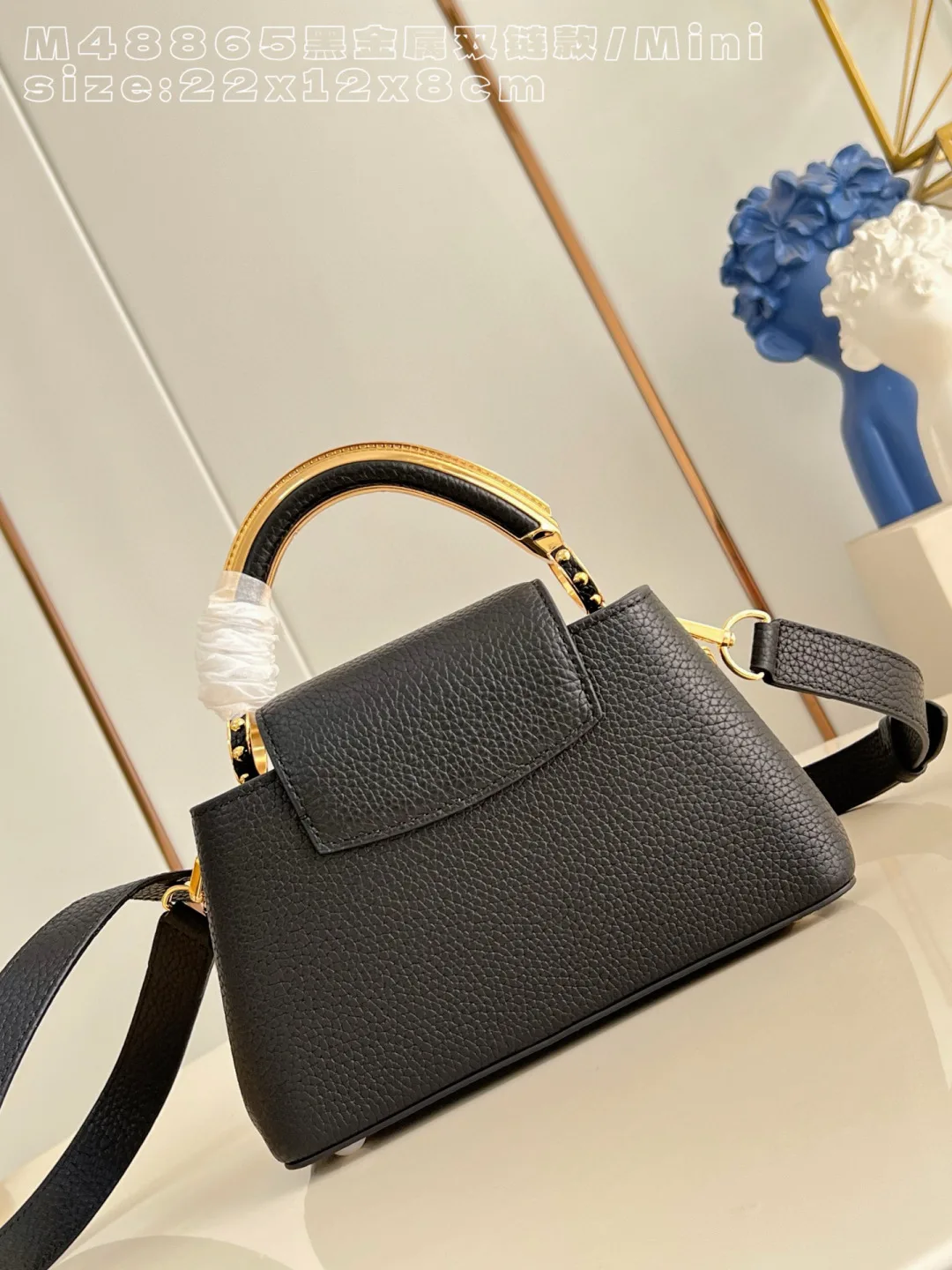 Louis Vuitton Black Capucines Calfskin Crossbody Bag product photo from LabelPicks