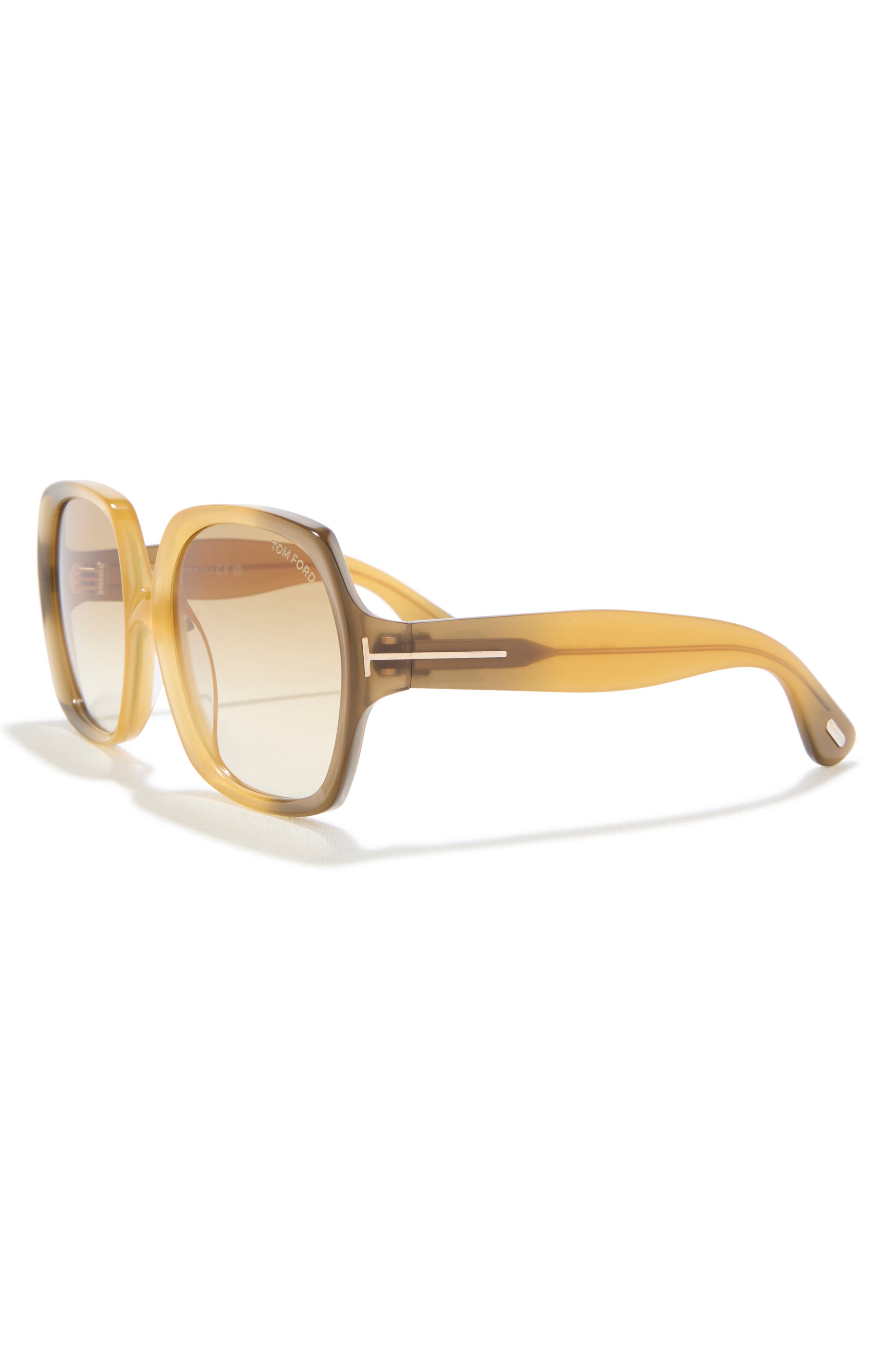TOM FORD 60mm Square Sunglasses