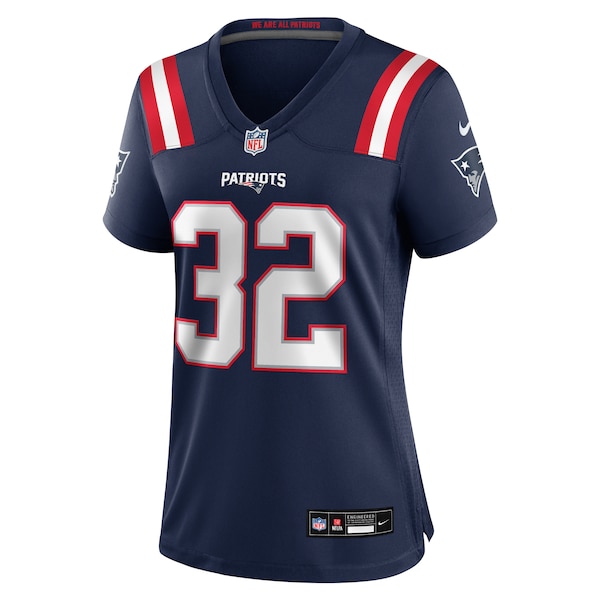 TreVeyon Henderson New England Patriots Nike Women's  Game Jersey -  Navy