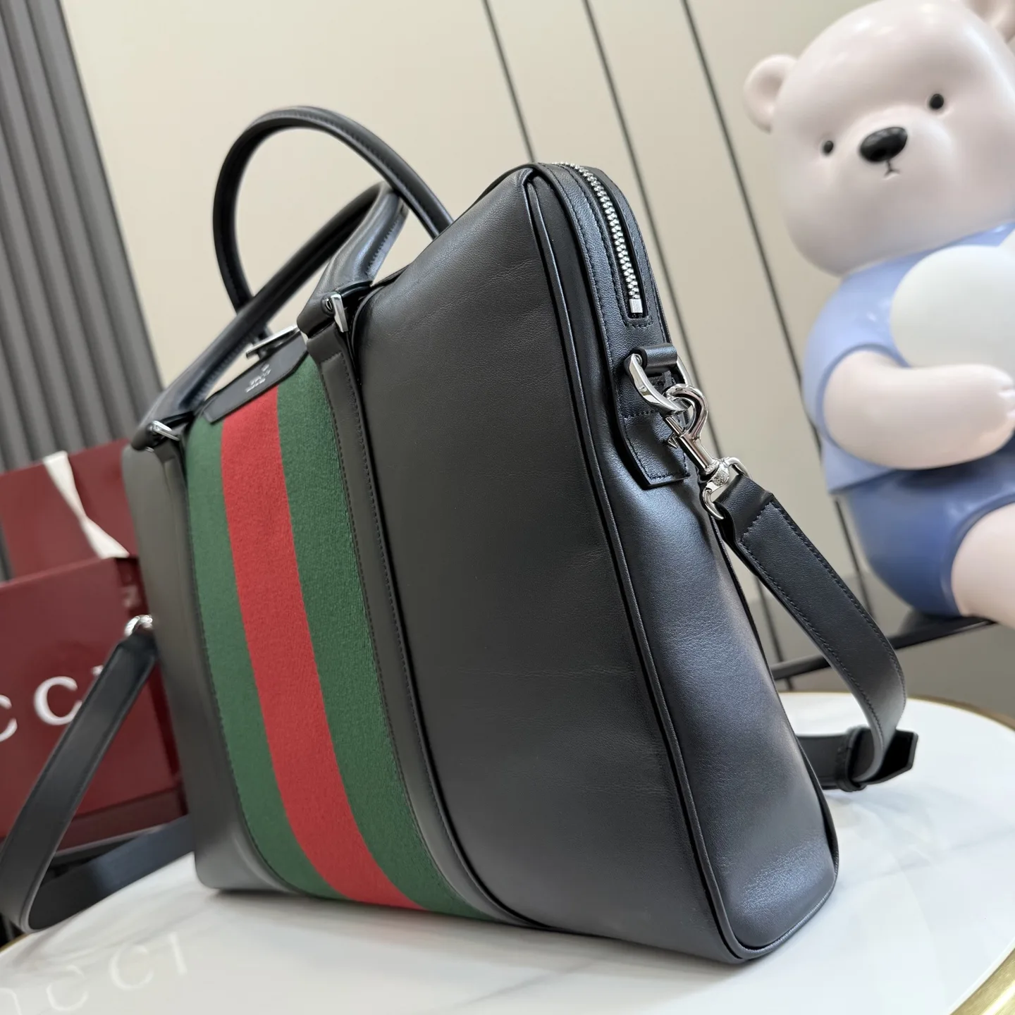 Gucci Black Generation Calfskin Top Handle Bag product photo from LabelPicks
