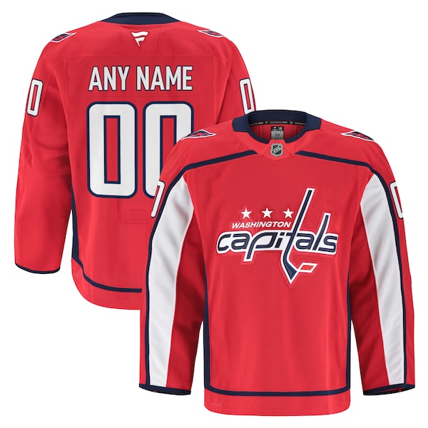 Washington Capitals  Home Authentic Pro Custom Jersey - Red