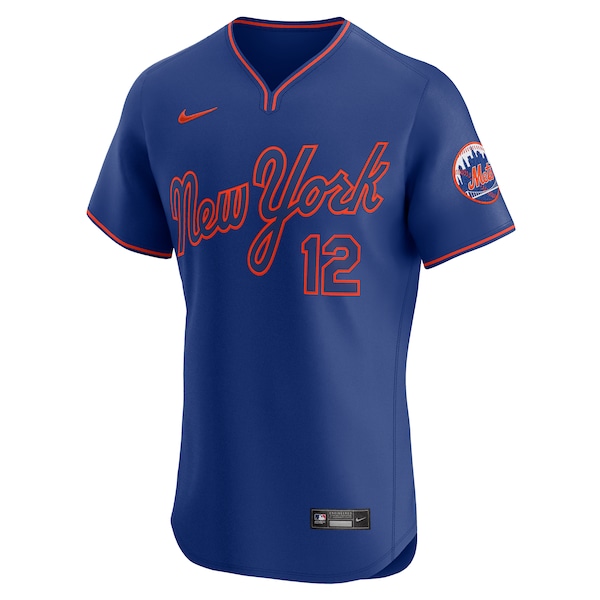 Francisco Lindor New York Mets Nike Alternate 2 Elite Jersey - Royal