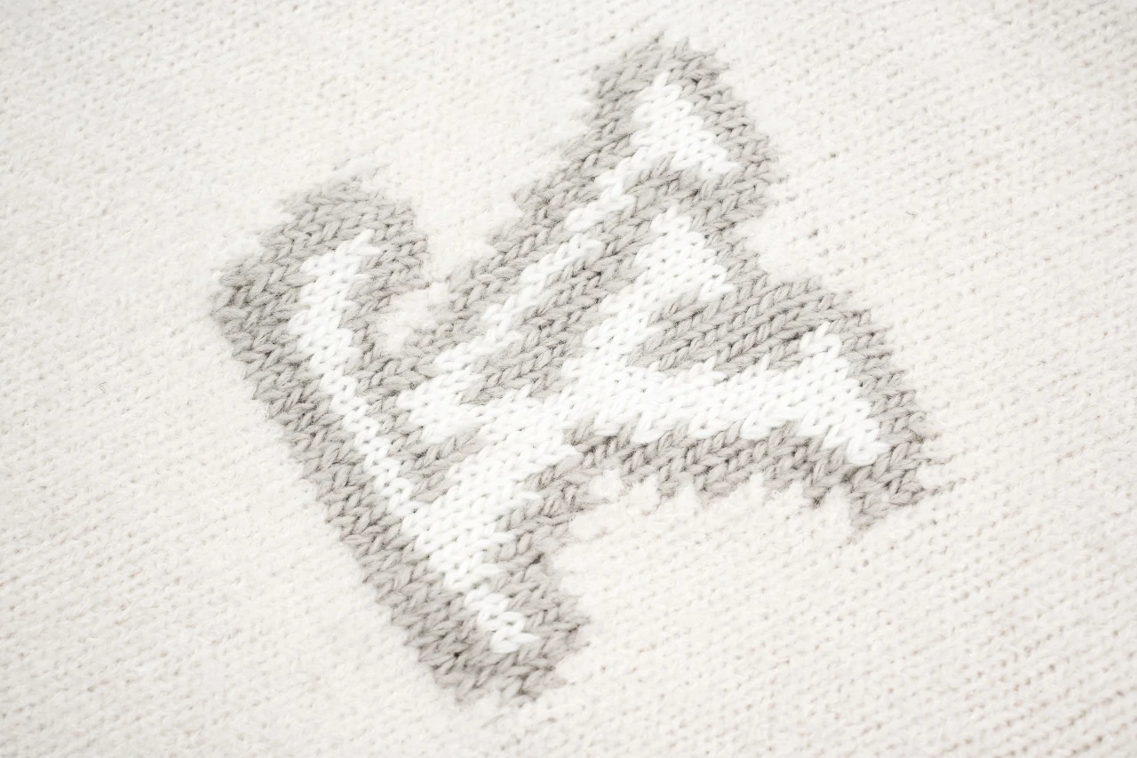 Louis Vuitton Off White Letter Intarsia Crewneck Sweater product photo from LabelPicks
