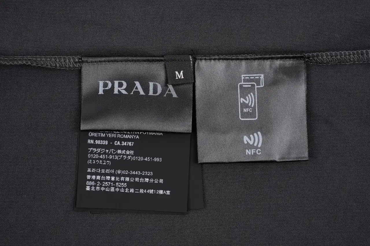 Prada Black Lightweight Triangle Patch Long Sleeve T-Shirt product photo from LabelPicks
