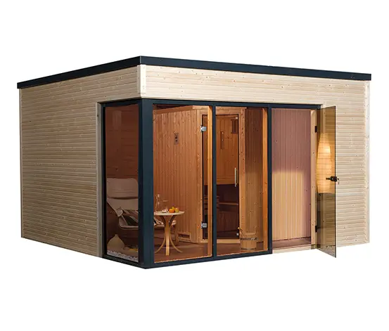 WEKA-Design-Saunahaus »Cubilis«, inkl. Ofen-Set OS
