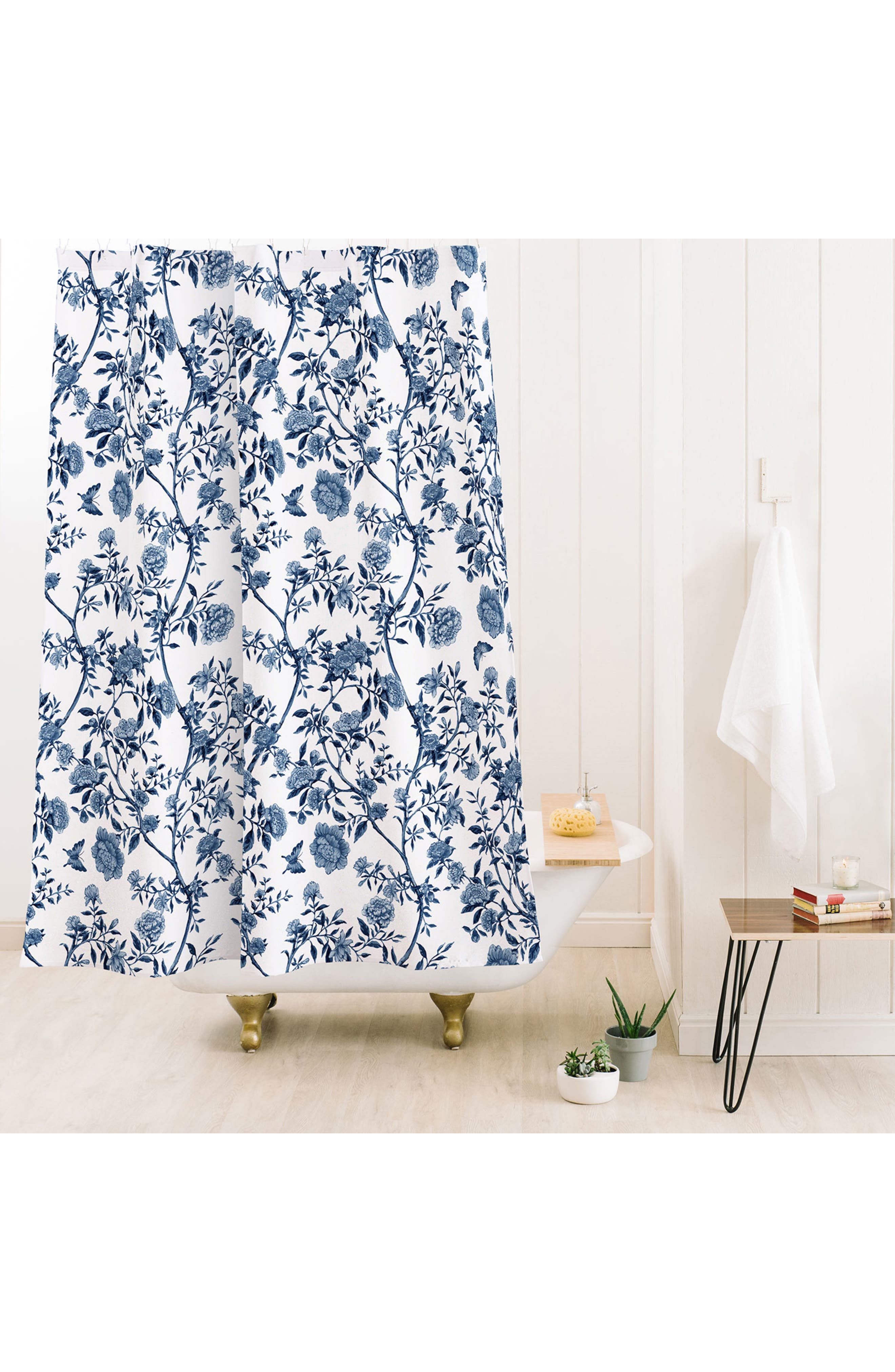 Deny Designs Chinoiserie Blue Shower Curtain