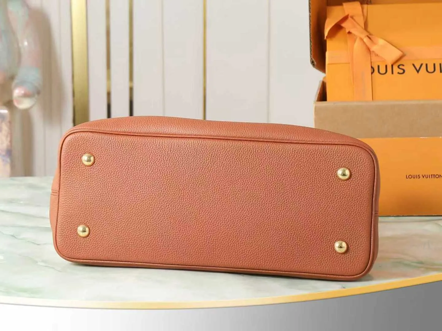 Louis Vuitton Capucines Brown Calfskin Top Handle Bag product photo from LabelPicks