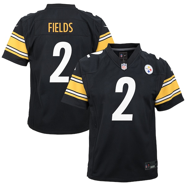 Justin Fields Pittsburgh Steelers Nike Youth Team Game Jersey - Black
