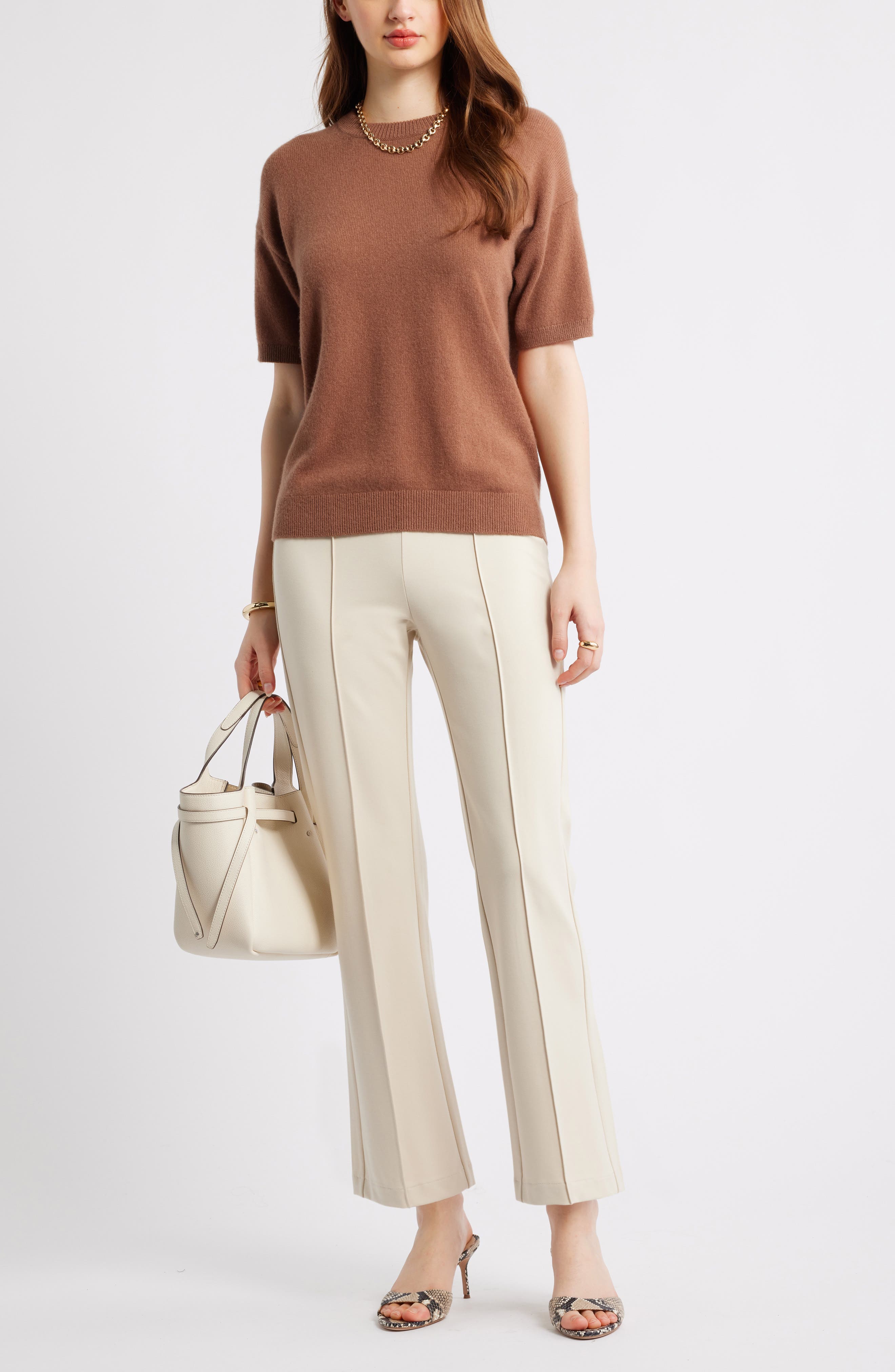 Nordstrom Pull-On Ponte Trousers