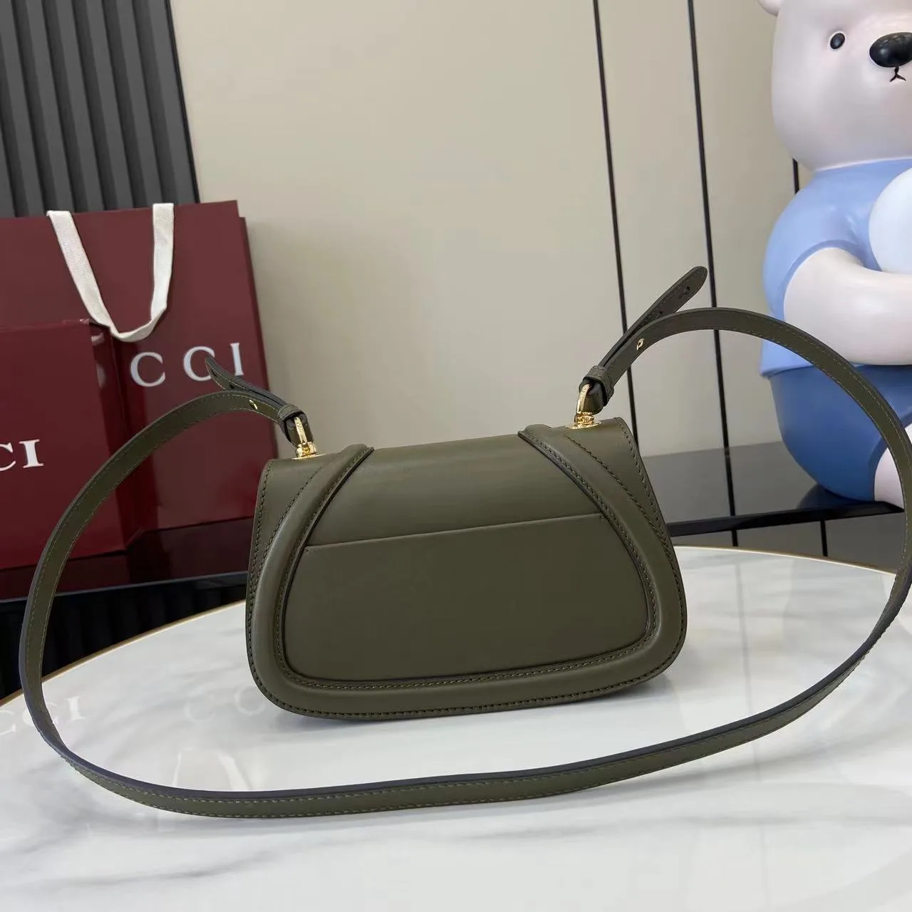 Gucci Green GG Supreme Canvas Crossbody Bag product photo from LabelPicks