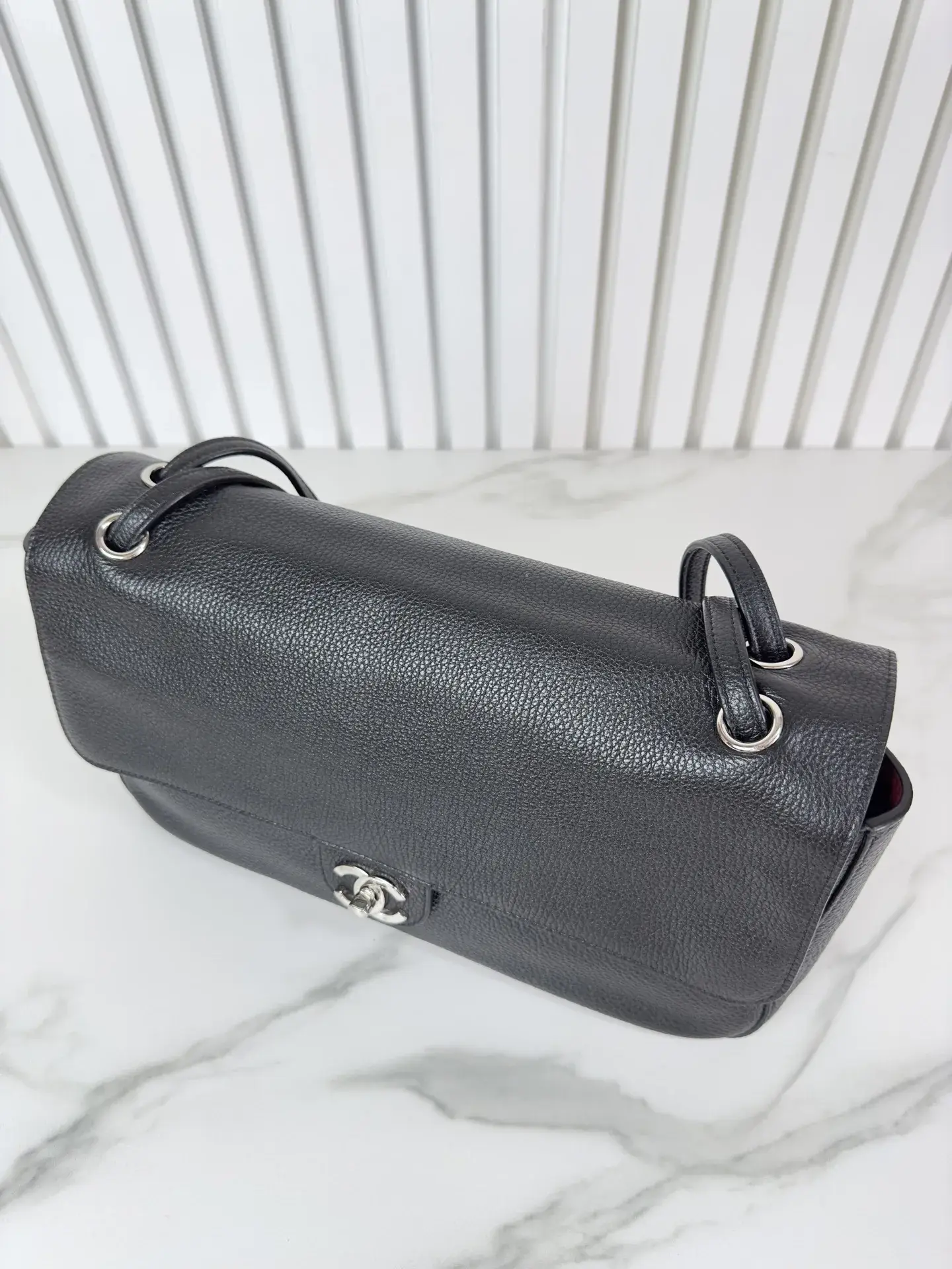 Chanel Classic Flap Grained Leather Shoulder Bag product photo from LabelPicks