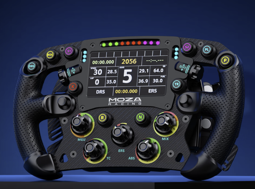 MOZA F1 FSR2 Steering Wheel Gaming Controller Simulator Brand New - GreshamTech