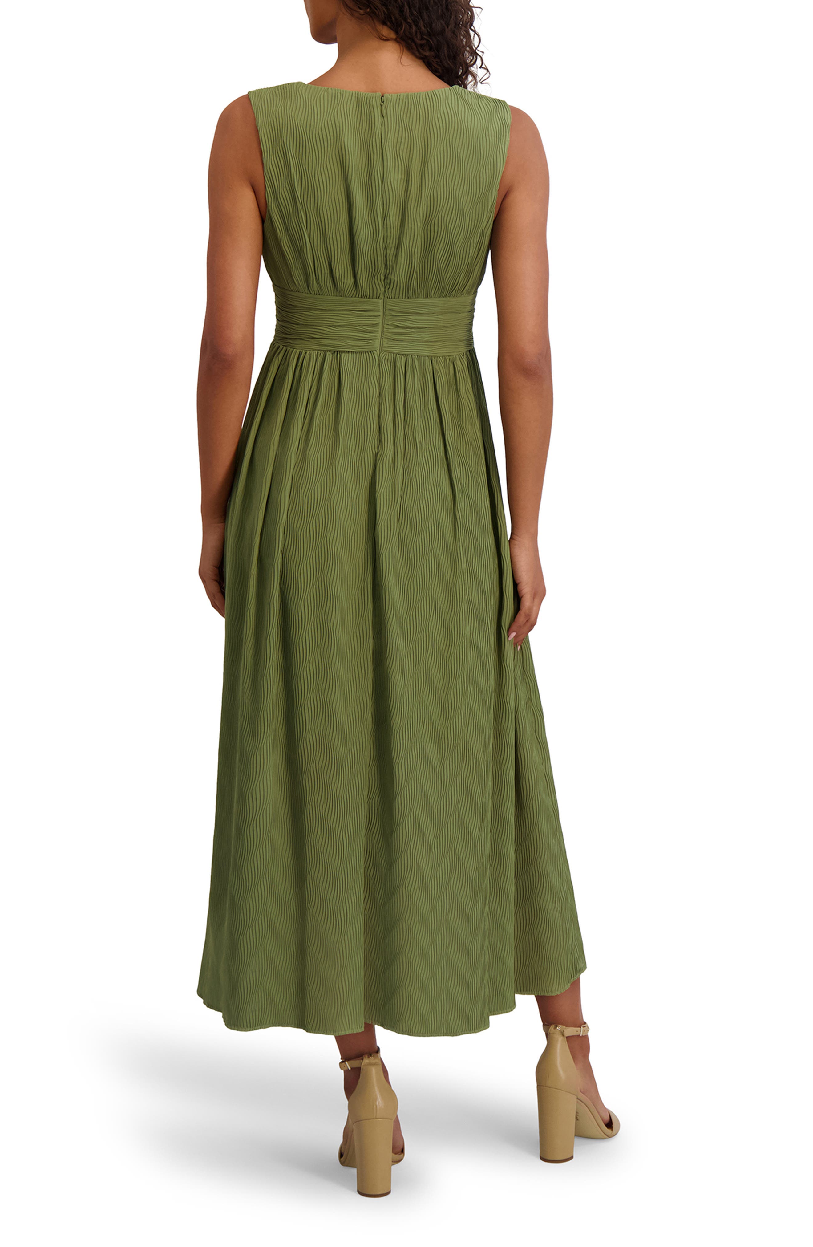 Siena Pleated Chiffon Midi Dress