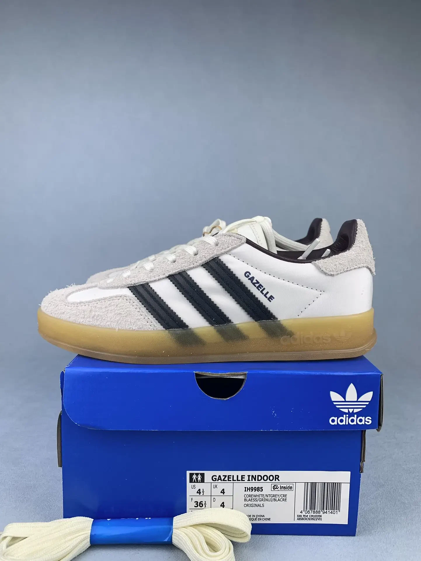 Hikari Shibata x adidas Gazelle Indoor White Night Grey Shoes product photo from LabelPicks
