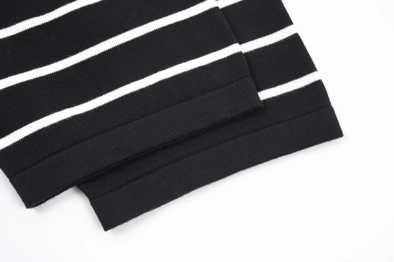 Ralph Lauren Black Stripe Pony Embroidered Knit T-Shirt product photo from LabelPicks