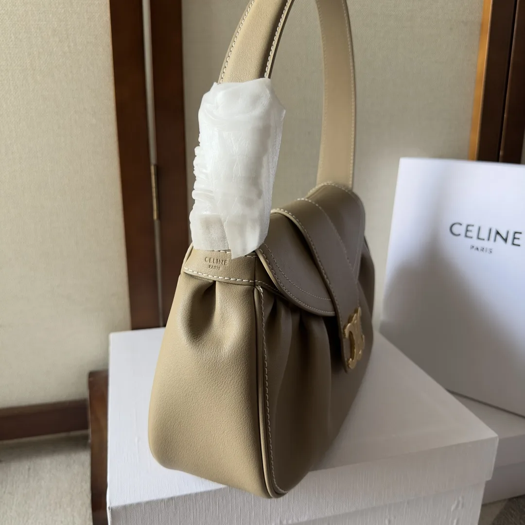 Celine Lambskin Triomphe Shoulder Bag product photo from LabelPicks