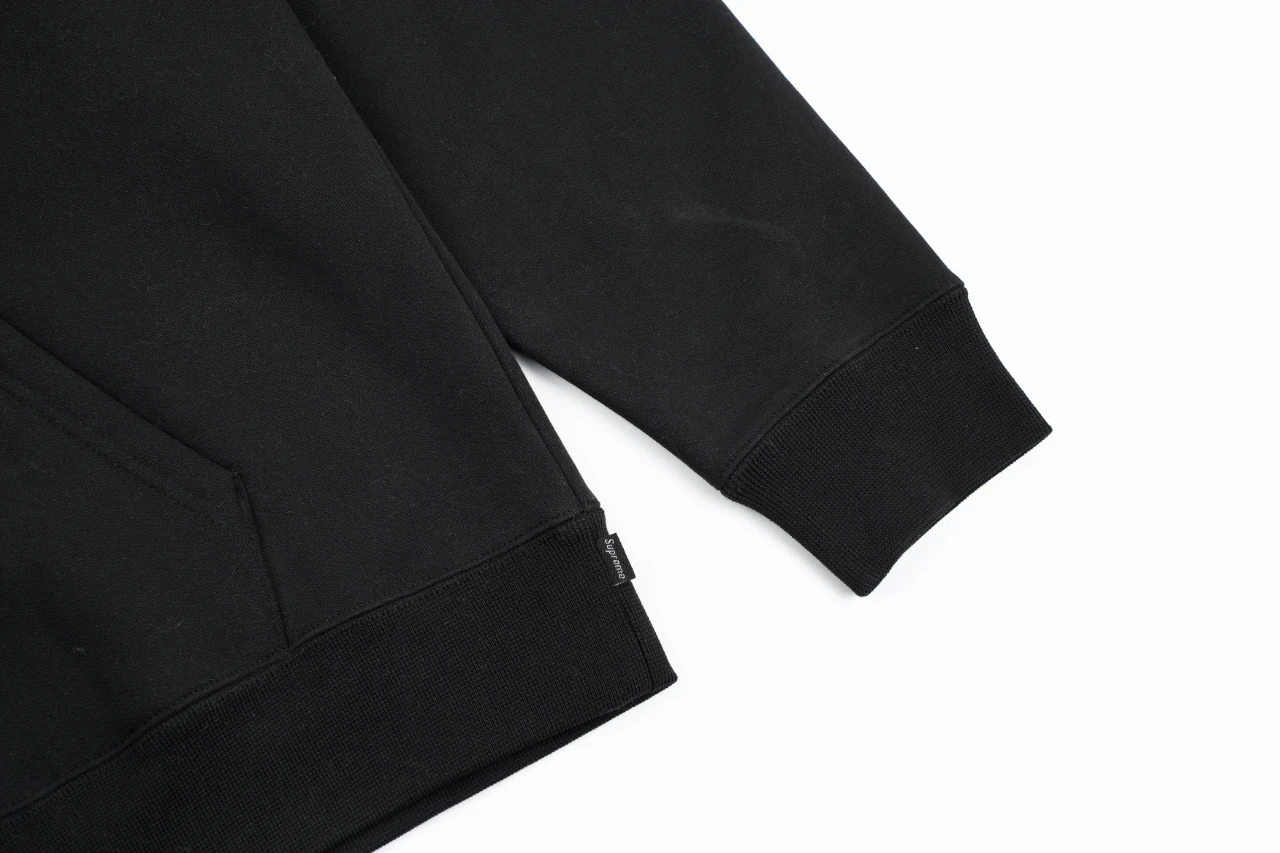 Supreme Black Jumpman Embroidered Fleece Hoodie product photo from LabelPicks