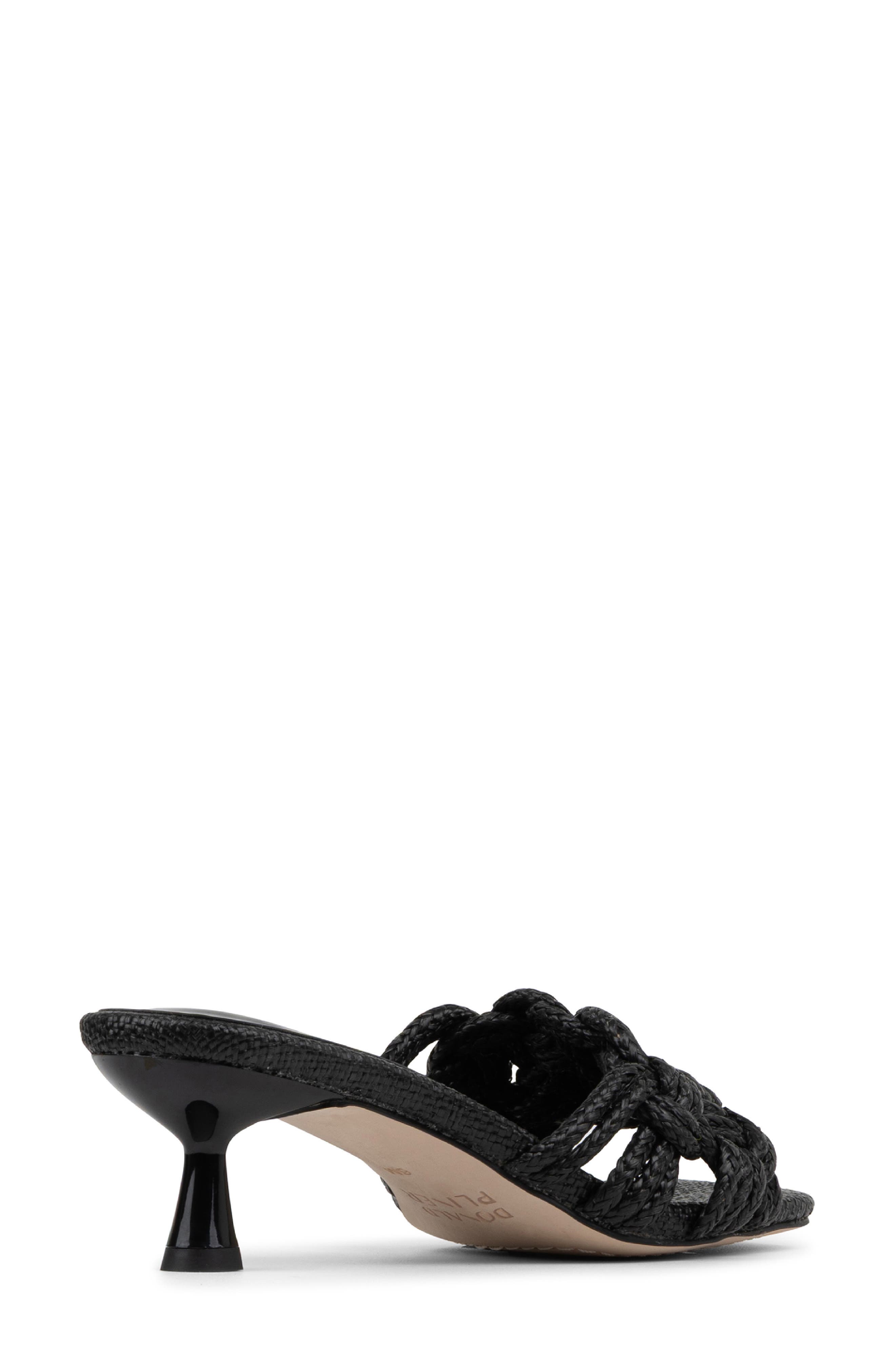 Donald Pliner Raffia Kitten Heel Slide Sandal