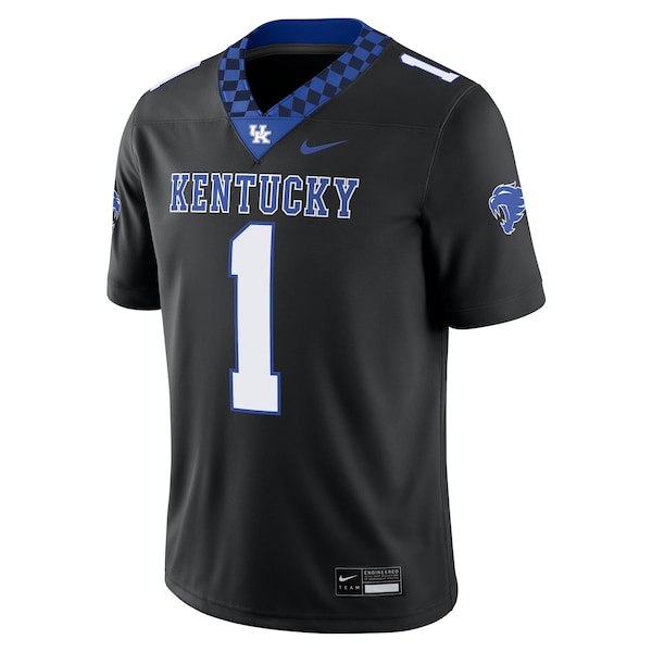 #1 Kentucky Wildcats Nike Alternate Game Jersey - Black