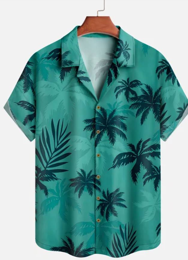 Moisture Wicking GTA Vice City Tommy Vercetti Coconut Tree Hawaiian Shirt