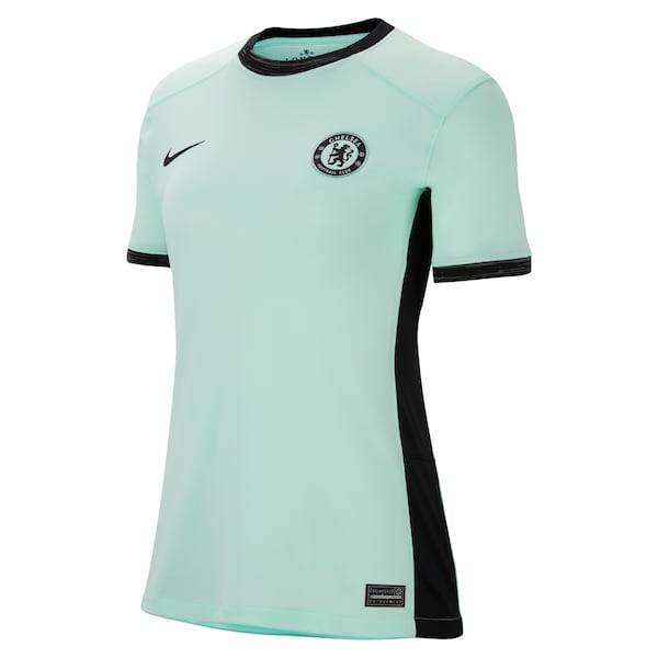 Moisés Caicedo Chelsea Nike Women's 2023/24 Third Stadium Replica Player Jersey - Mint