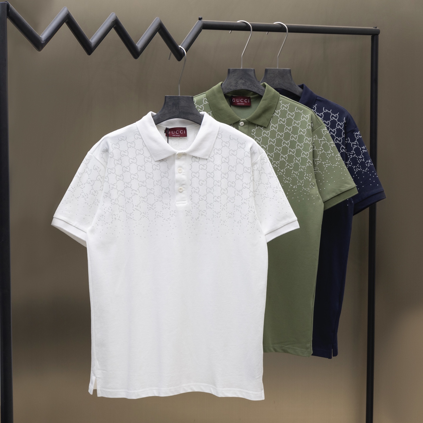 0320 Classic letter prints polo-shirt