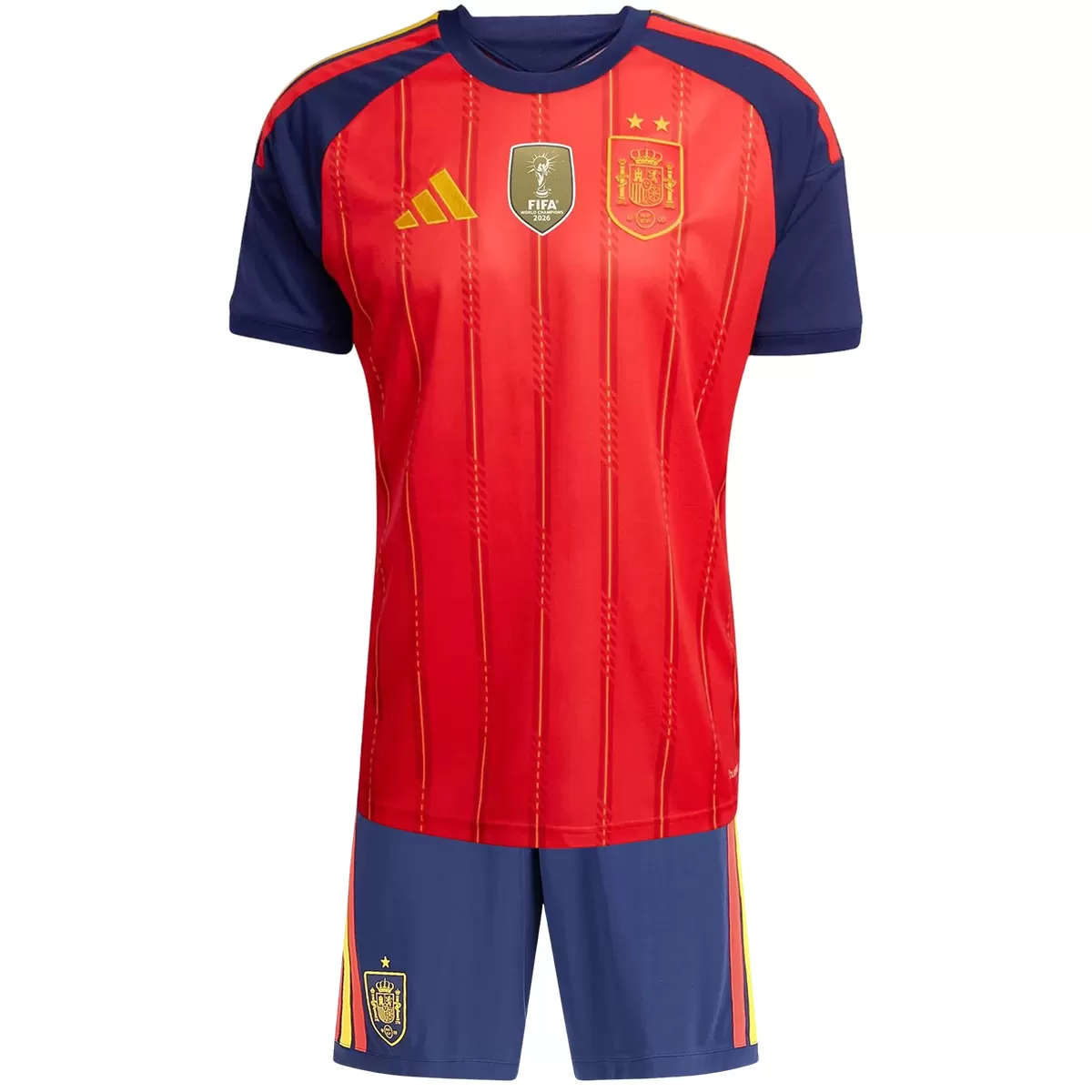 2026 Spain World Cup Star Player Home Kids' Soccer Jersey Set with Socks  (Two stars)