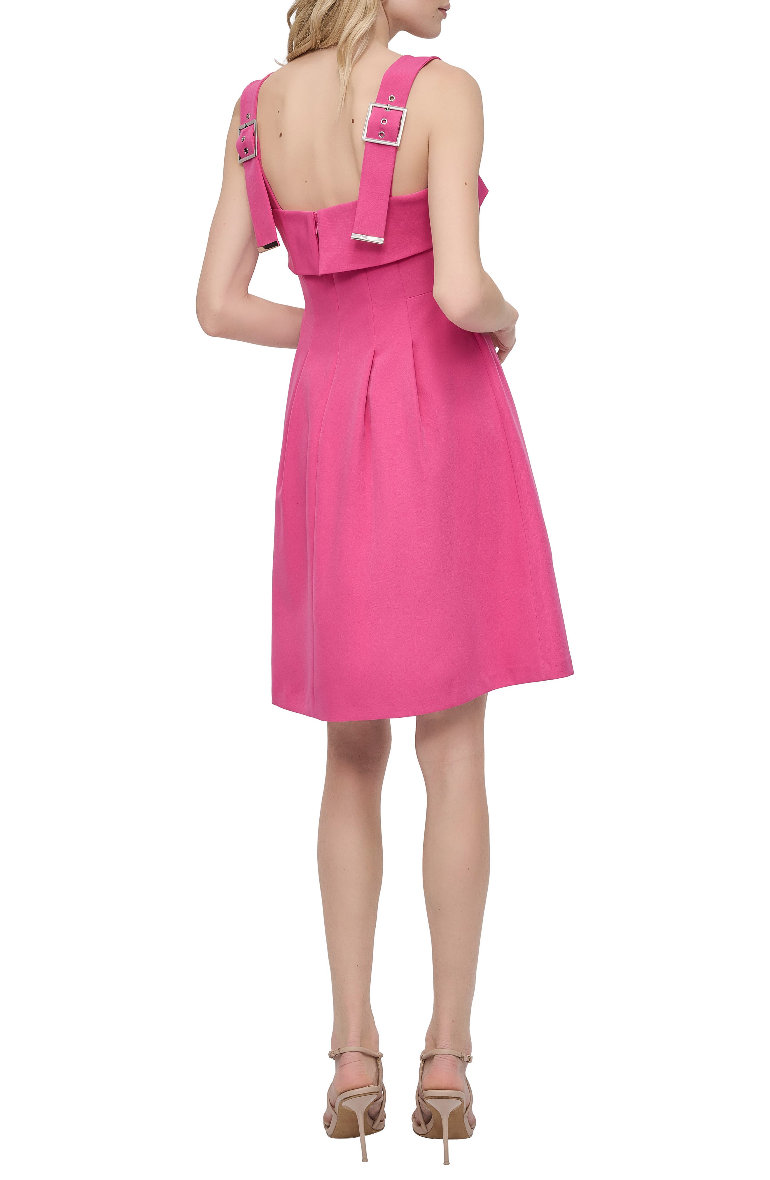 DKNY Sleeveless Fit & Flare Sundress