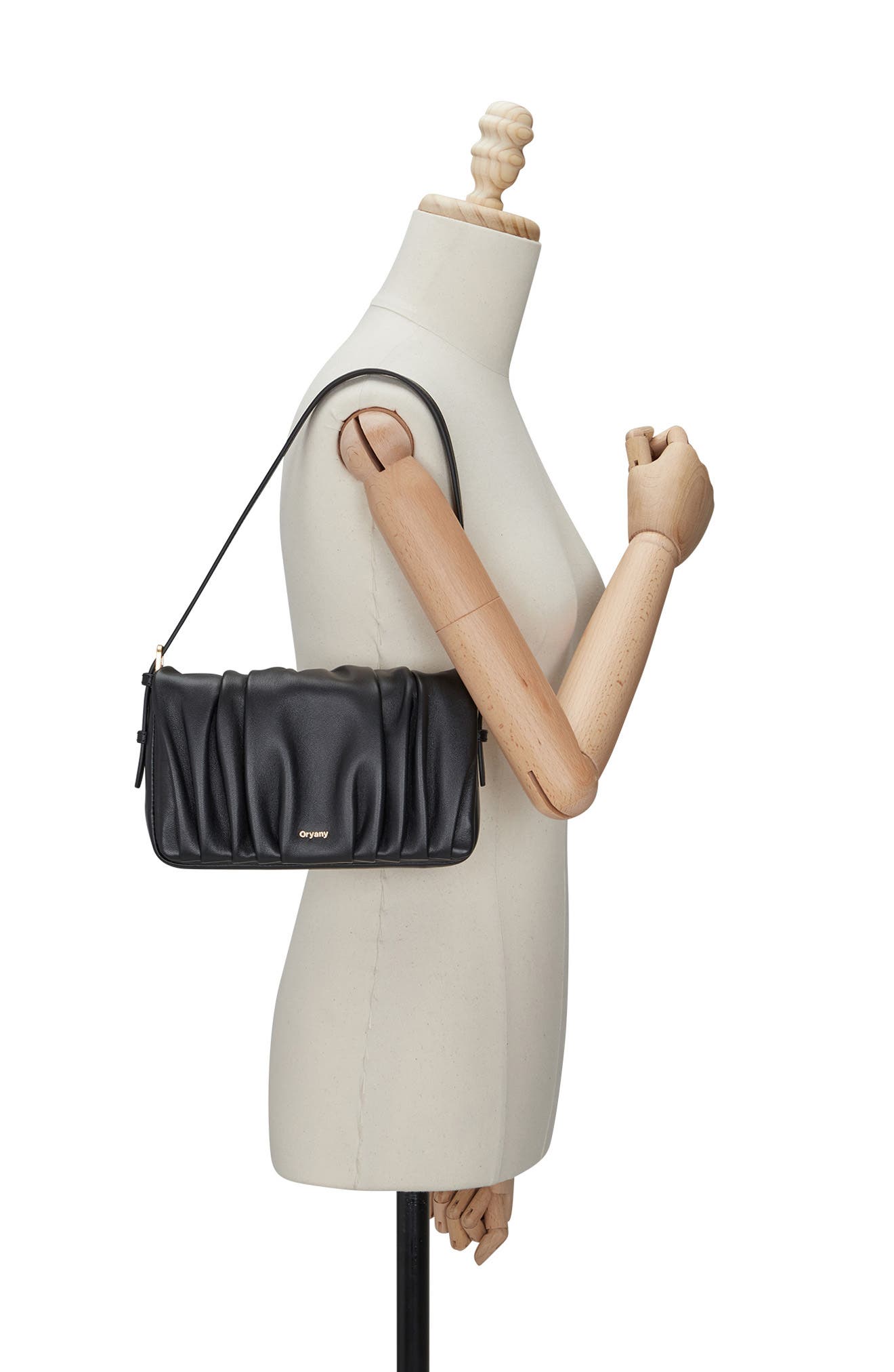 Oryany Bell Pleated Leather Shoulder Bag