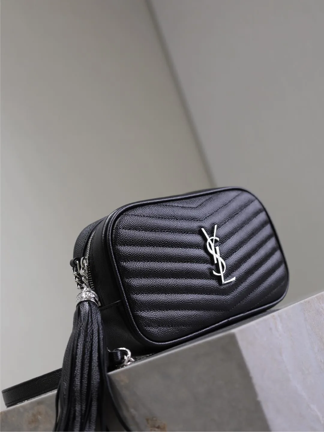 Saint Laurent Black Calfskin Shoulder Bag product photo from LabelPicks