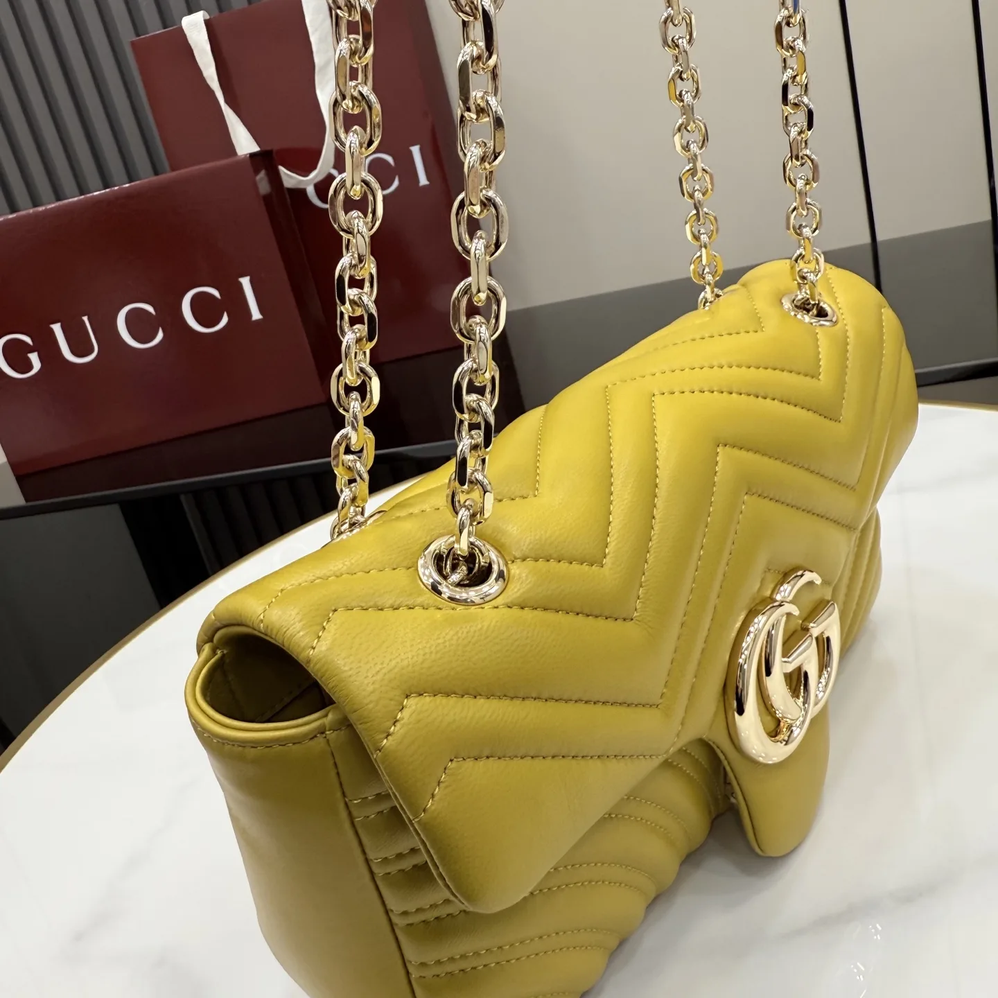 Gucci GG Supreme Canvas Marmont Shoulder Bag product photo from LabelPicks