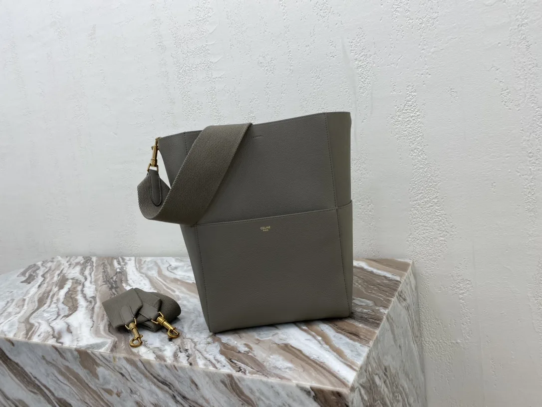 Celine Sangle Woven Leather Bucket Bag product photo from LabelPicks