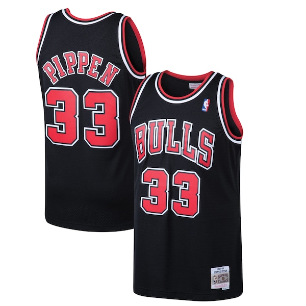 Scottie Pippen Chicago Bulls  1997/98 Hardwood Classics Swingman Jersey - Black/White