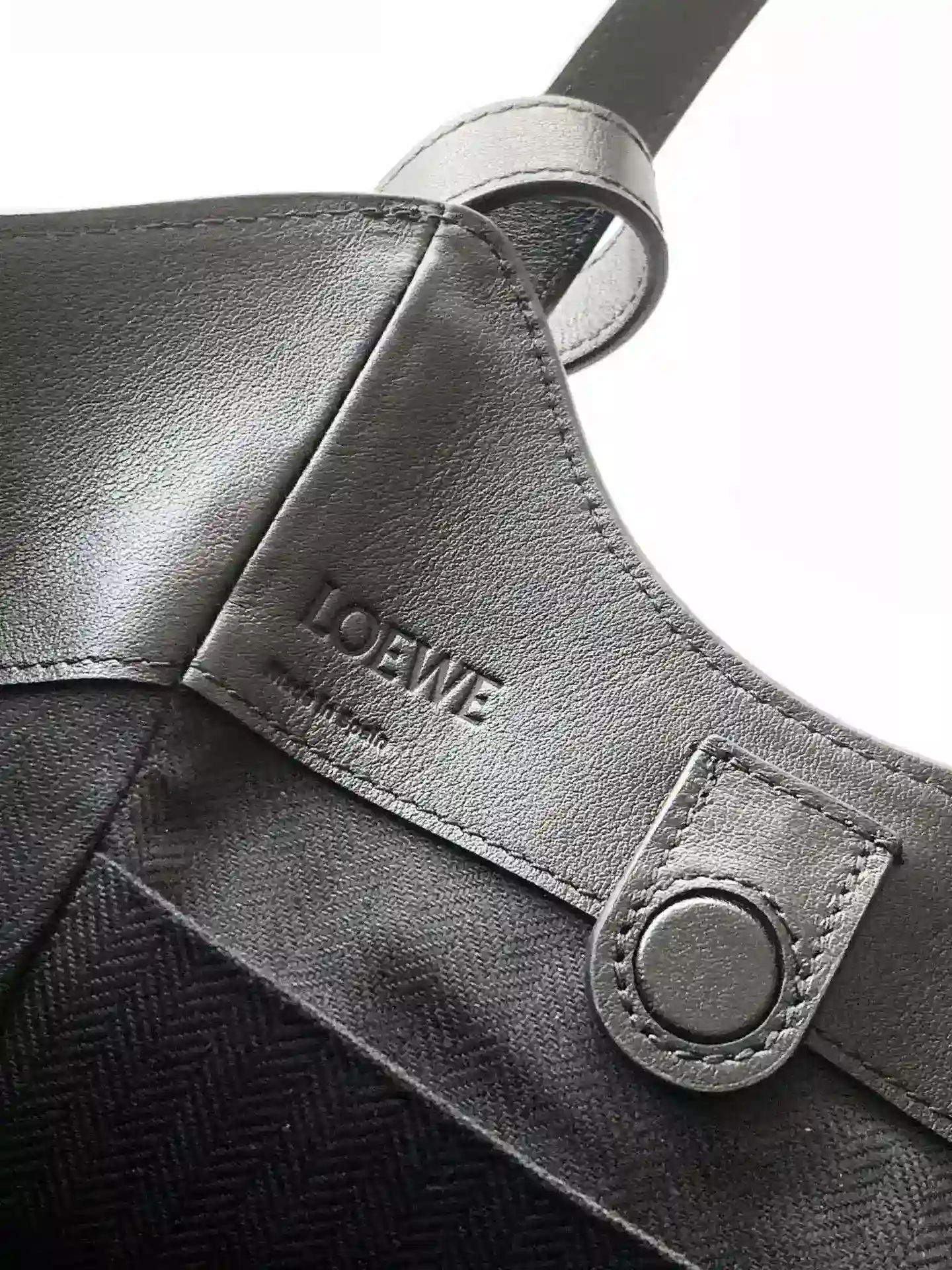Loewe Hammock Black Calfskin Top Handle Bag product photo from LabelPicks