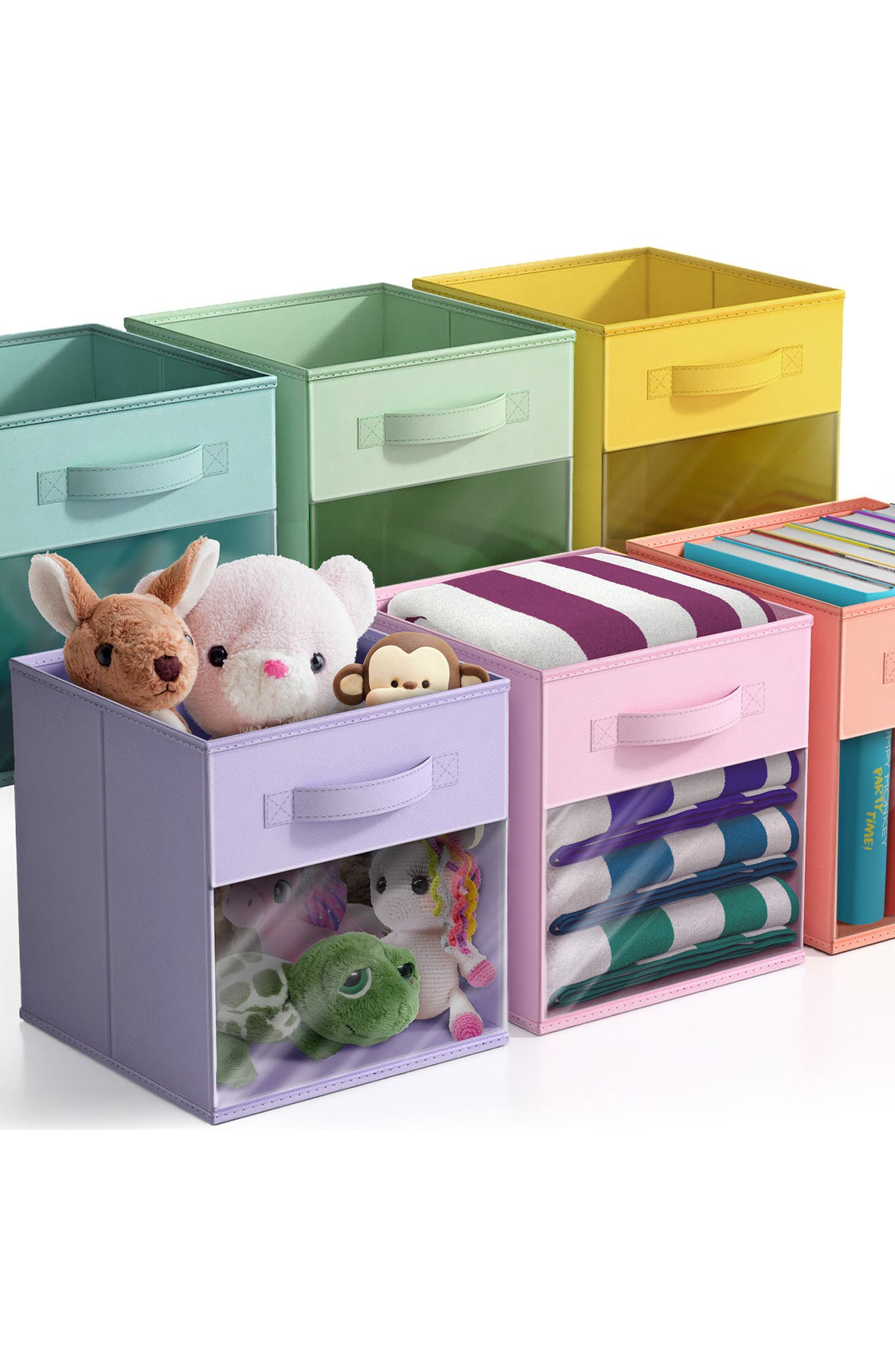 SORBUS 6-Pack Window Storage Cubes