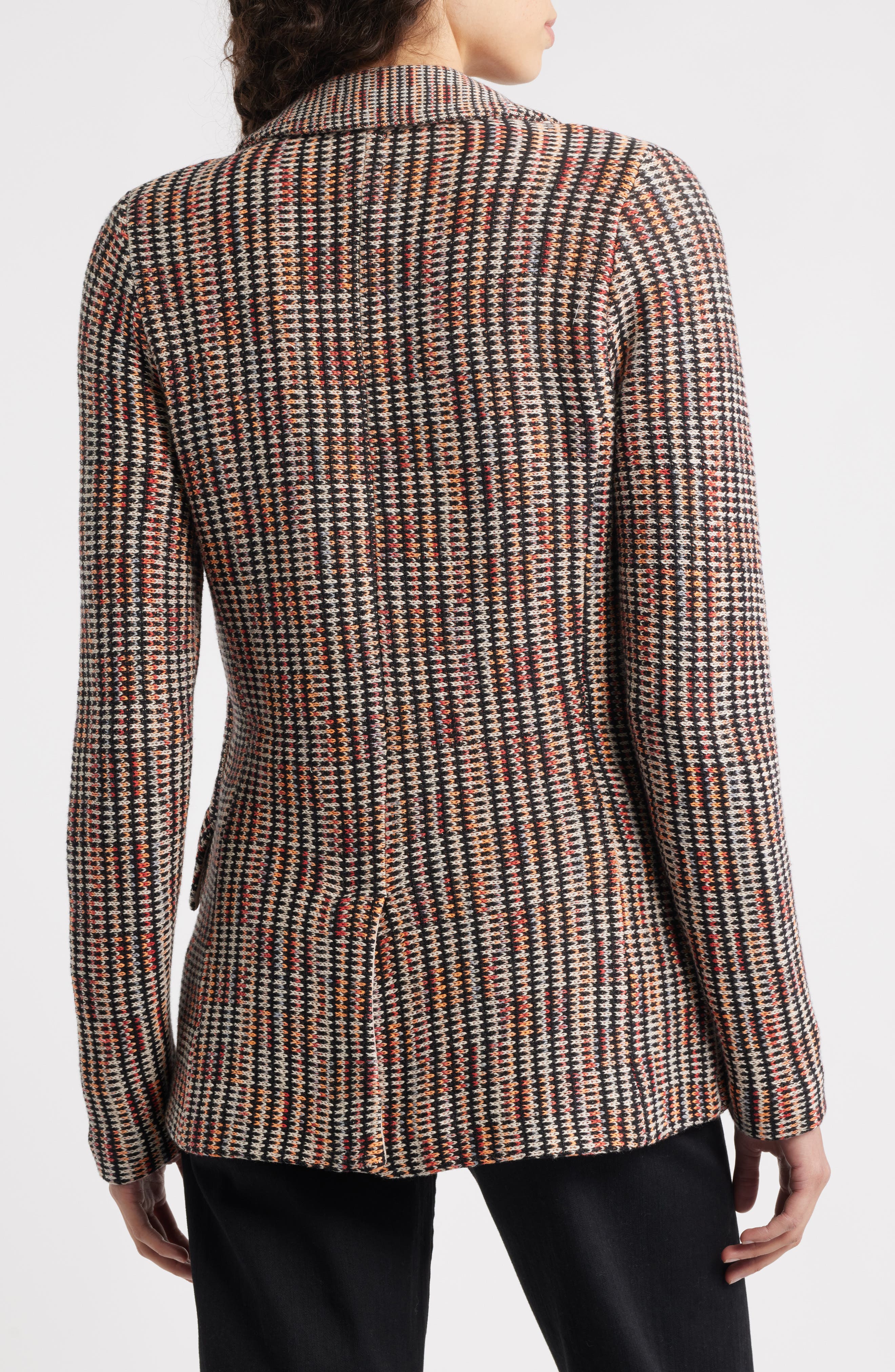 NIC+ZOE Plaid Femme Contour Knit Jacket