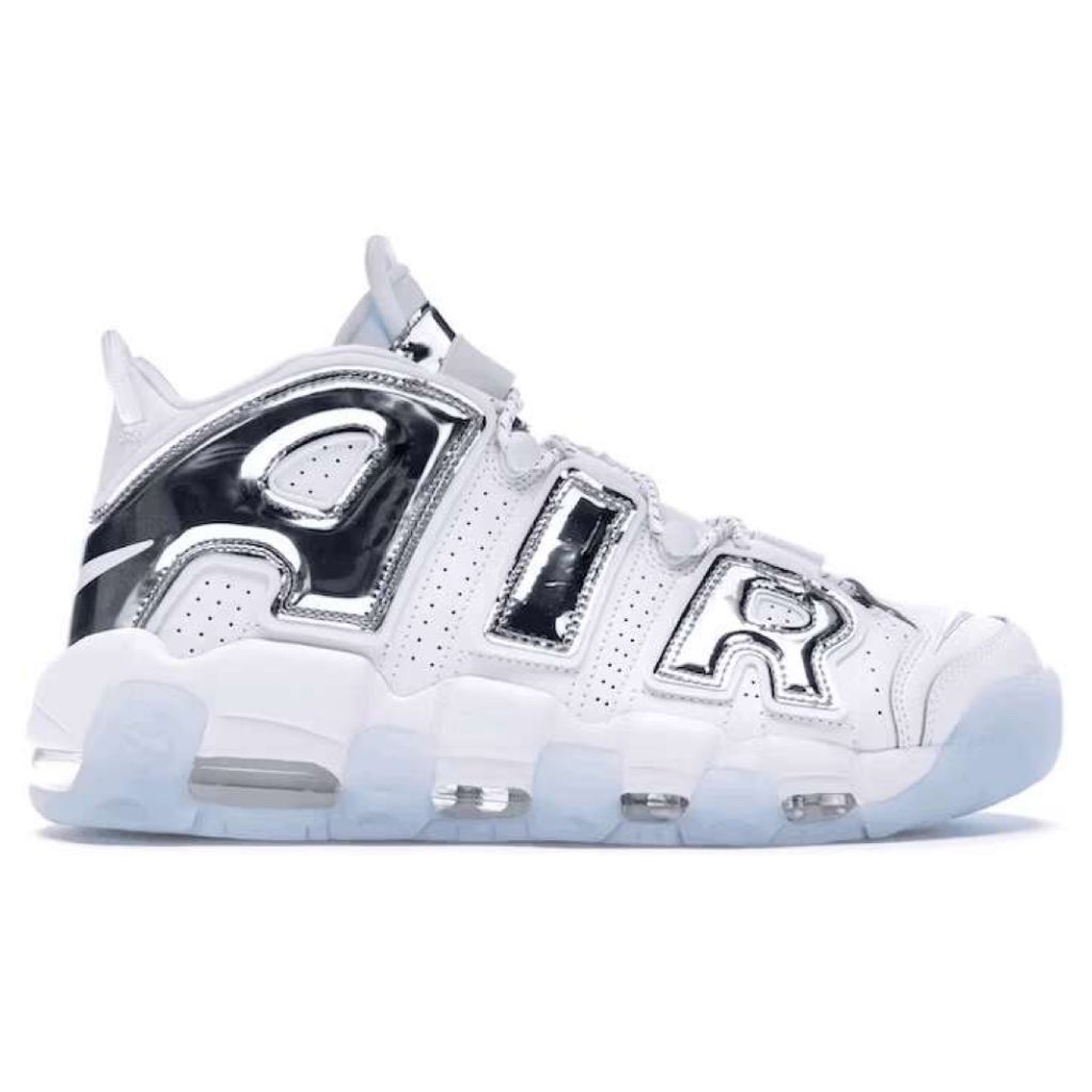 Nike Air More Uptempo Chrome White (Women’s)