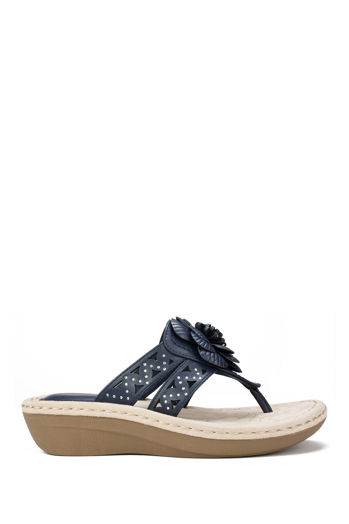 CLIFFS BY WHITE MOUNTAIN Cynthia Thong Comfort Sandal - Multiple Widths Available