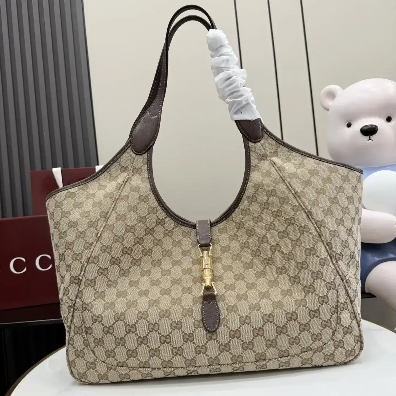 Gucci Brown Quilted Leather Tote Bag product photo from LabelPicks