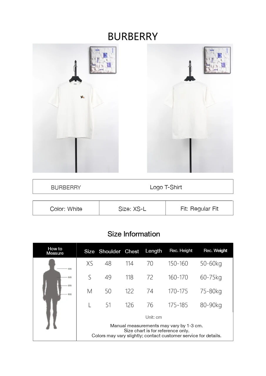 Burberry White Small Equestrian Knight Embroidered T-Shirt product photo from LabelPicks